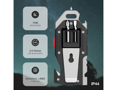 LINTERNA LED COB DE SEGURIDAD 10W 400LM GARSACO