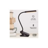 LINTERNA LED LECTURA AJUSTABLE CON PINZA 100LM