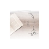 LINTERNA LED LECTURA AJUSTABLE CON PINZA 100LM