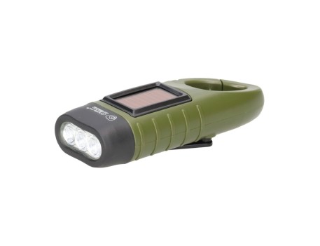 LINTERNA SOLAR LED CON DINAMO ECOLÓGICA 20LM
