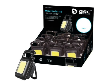 MINILINTERNA LED MULTIFUNCIÓN 3W CON ABRIDOR