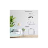ARO DOWNLIGHT LED BASCULANTE EMPOTRAR 7W 600LM