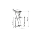 SOPORTE TECHO TV MOTORIZADO 32-70 ABATIBLE