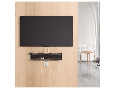 SOPORTE TRASERO ACCESORIOS TV CON ESTANTE