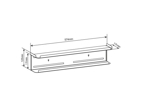 SOPORTE TRASERO ACCESORIOS TV CON ESTANTE
