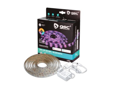 KIT TIRA LED 5M WIFI Y BLUETOOTH INTERIOR