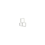 TRIPLE CUBO RECTO MDF 30-27-24CM BLANCO PARED