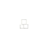 TRIPLE CUBO RECTO MDF 30-27-24CM BLANCO PARED