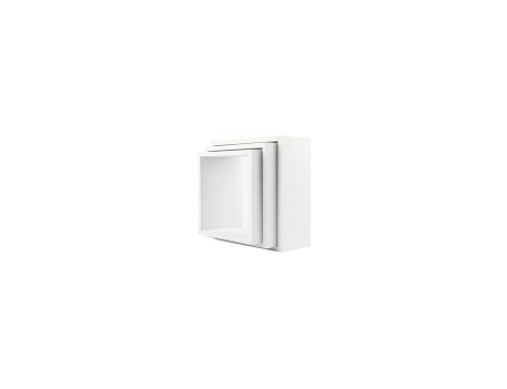 TRIPLE CUBO RECTO MDF 30-27-24CM BLANCO PARED