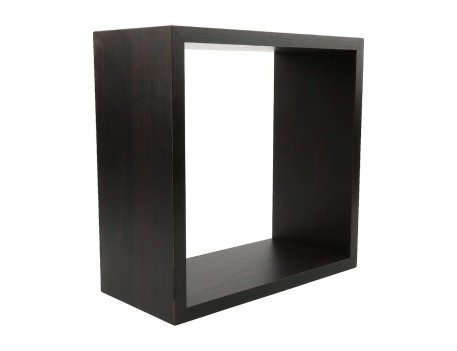 TRIPLE CUBO RECTO MDF 30-27-24CM NEGRO PARED