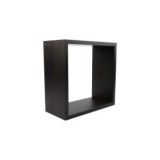 TRIPLE CUBO RECTO MDF 30-27-24CM NEGRO PARED