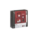 TRIPLE CUBO RECTO MDF 30-27-24CM NEGRO PARED