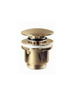 VÁLVULA CLICK-CLACK LATÓN ORO CEPILLADO Ø63MM