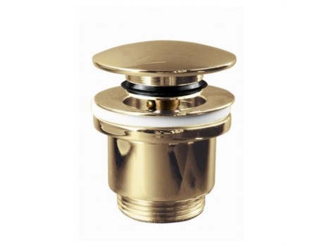 VÁLVULA CLICK-CLACK LATÓN ORO CEPILLADO Ø63MM