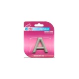 LETRA ADHESIVA A ABS PLATA 40MM BTV
