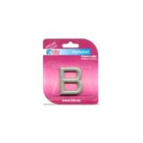 LETRA ADHESIVA B ABS PLATA 40MM BTV