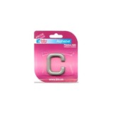 LETRA ADHESIVA C ABS PLATA 40MM BTV