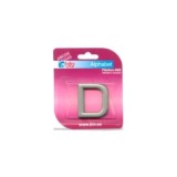 LETRA ADHESIVA D ABS PLATA 40MM BTV