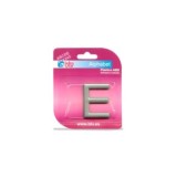LETRA ADHESIVA E ABS PLATA 40MM BTV