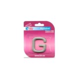 LETRA G ADHESIVA ABS PLATEADA 40MM SEÑALIZACIÓN