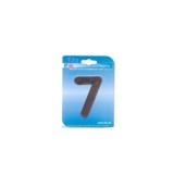 PLACA NÚMERO 7 ACERO INOXIDABLE 8.5CM BTV