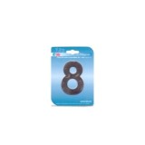 PLACA NÚMERO 8 ACERO INOXIDABLE 85MM BTV
