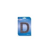 PLACA LETRA D ACERO INOXIDABLE 8.5CM BTV
