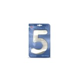 PLACA NÚMERO 5 ACERO INOXIDABLE 15,5CM BTV
