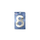 PLACA NÚMERO 8 ACERO INOXIDABLE 15,5CM BTV