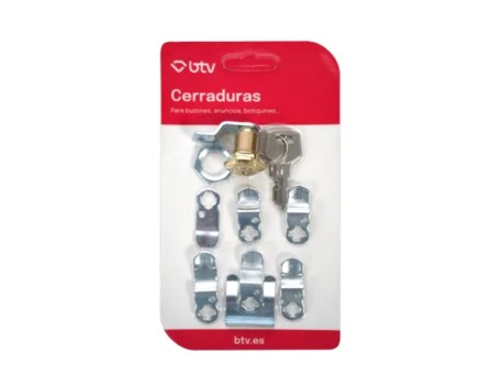 KIT CERRADURA Nº2 DORADO PARA BUZONES BTV