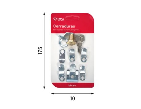 KIT CERRADURA Nº2 DORADO PARA BUZONES BTV