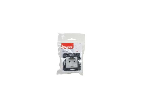 TOMA 2P+T EMPOTRAR VALENA NEXT ALUMINIO