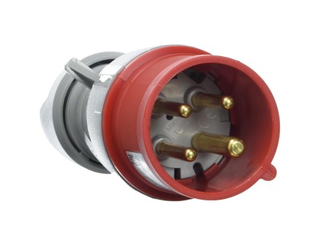 CLAVIJA INDUSTRIAL CEE 16A 3P+T 415V ROJA IP44 IK09