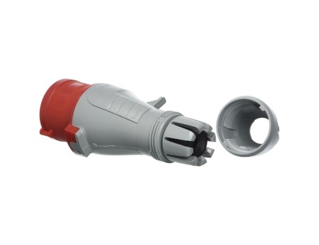 CLAVIJA INDUSTRIAL CEE 16A 3P+T 415V ROJA IP44 IK09