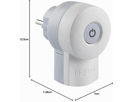 CLAVIJA CON INTERRUPTOR INCORPORADO 16A BLANCA