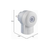 CLAVIJA CON INTERRUPTOR INCORPORADO 16A BLANCA