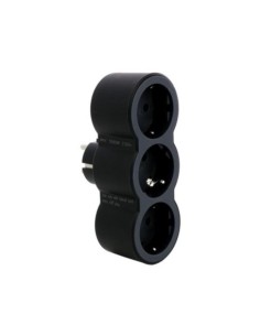 ADAPTADOR TRIPLE 3X2P+T 16A FRONTAL NEGRO LEGRAND 2
