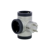 ADAPTADOR TRIPLE 3X2P+T 16A LATERAL ALUMINIO LEGRAND