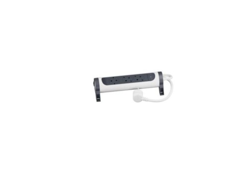 BASE MÚLTIPLE 3 TOMAS 2P+T GIRATORIA 1.5M BLANCA