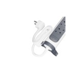 BASE MÚLTIPLE 3 TOMAS 2P+T GIRATORIA 1.5M BLANCA