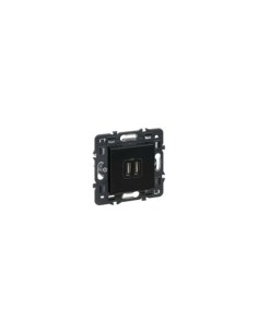CARGADOR DOBLE USB 2.4A VALENA NEXT DARK LEGRAND 2