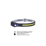 LINTERNA FRONTAL CON SENSOR COB 8W 280LM RECARGABLE