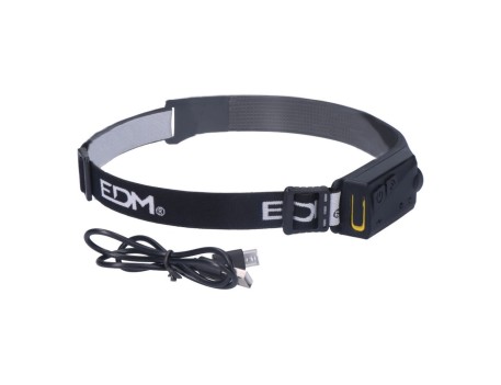 LINTERNA FRONTAL CON SENSOR COB 8W 280LM RECARGABLE