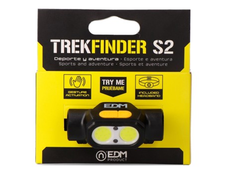 LINTERNA FRONTAL TREKFINDER S2 250LM ACTIVACIÓN GESTO