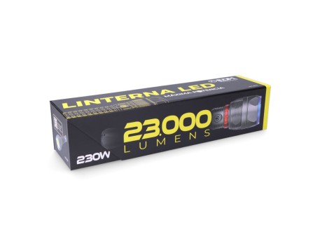 LINTERNA LED 23000 LÚMENES LARGO ALCANCE RECARGABLE