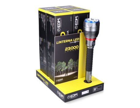 LINTERNA LED 23000 LÚMENES LARGO ALCANCE RECARGABLE