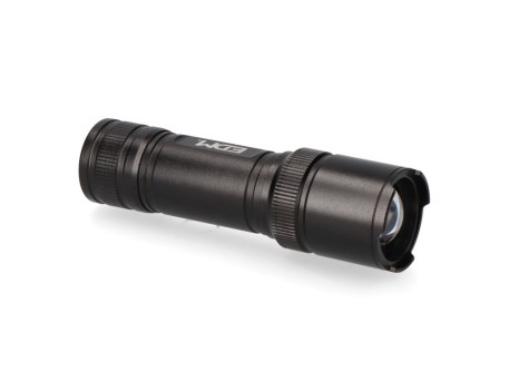 LINTERNA LED TÁCTICA BLACK GRIP CON ZOOM 150LM