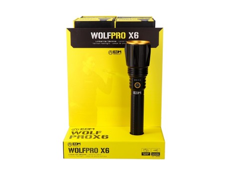 LINTERNA LED TÁCTICA WOLFPRO X6 10000LM ALCANCE