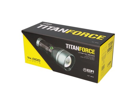 LINTERNA LED TÁCTICA TITANFORCE 14000LM IP44