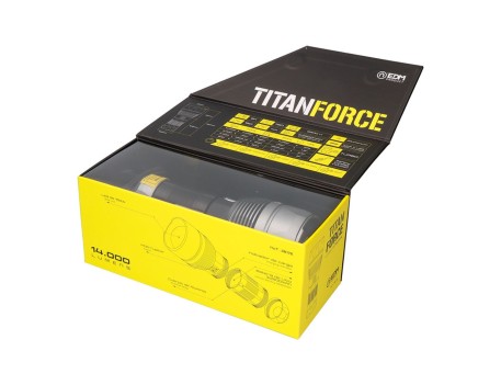 LINTERNA LED TÁCTICA TITANFORCE 14000LM IP44